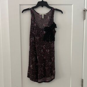 American Rag Purple and White Patterned Top